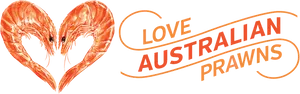 Australian Prawns Heart Logo PNG Image