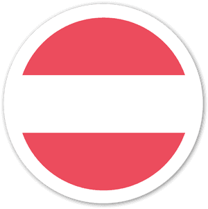 Austria Flag Sticker - Template Sticker Bulat, HD Png Download PNG image with transparent background