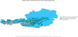 Austria Koppen Geiger Climate Classification19802016 PNG Image