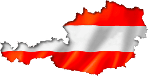 Austria Map Flag - Austria Map Clipart, HD Png Download PNG image with transparent background