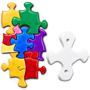 Autism Puzzle Piece C PNG Image