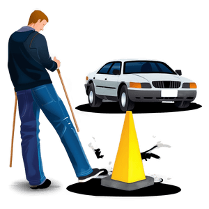 Auto Accident Aftermath PNG rmn PNG image with transparent background