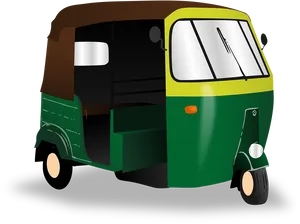 Auto Rickshaw Illustration PNG Image