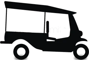 Auto Rickshaw Silhouette PNG Image