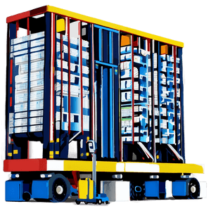 Automated Logistics Warehouse PNG ral PNG image with transparent background