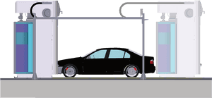 Automatic Car Wash Equipment - Automatic Car Washing Equipment, HD Png Download PNG with transparent background