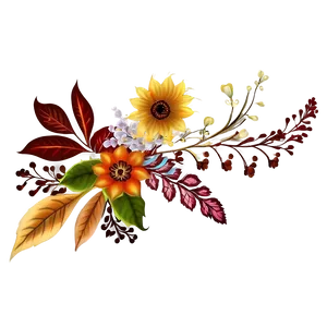 Autumn Floral Arrangements Png Gmr65 PNG Image