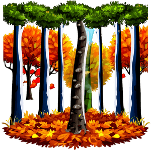 Autumn Forest Scenery Landscape PNG 06232024 PNG image with transparent background