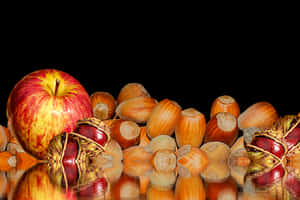 Autumn Harvest Reflection PNG image with transparent background