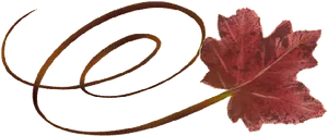 Autumn_ Leaf_ Artistic_ Swirl PNG Image