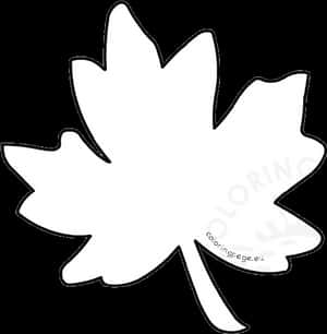 Leaf Outline Autumn Coloring Page Maple Clipart Transparent - Fall Outline Leaf Clipart, HD Png Download PNG image with transparent background