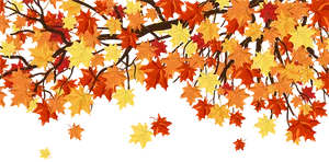 Autumn_ Leaves_ Background PNG Image