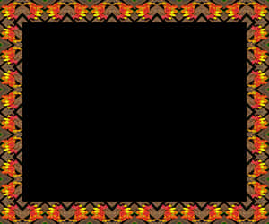 Autumn Leaves Border Frame PNG image with transparent background