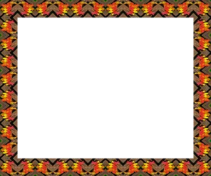Autumn Leaves Border Frame PNG Image