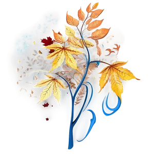 Autumn Leaves In Wind Png Iuq PNG Image