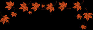 Autumn_ Leaves_ Panorama PNG image with transparent background