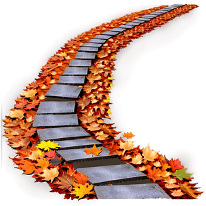Autumn Leaves Path PNG 06202024 PNG with transparent background