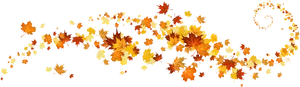 Autumn_ Leaves_ Swirl_ Pattern PNG Image