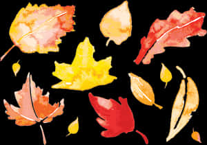 Fall Leaf Vector Png - Watercolor Fall Leaves Clipart, Transparent Png PNG image with transparent background