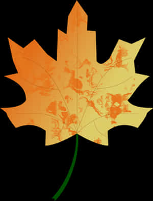 Autumn Maple Leaf Illustration PNG image with transparent background