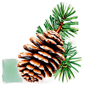 Autumn Pine Cone PNG 06202024 PNG