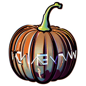 Autumn Pumpkin Outline Graphic PNG 06202024 PNG