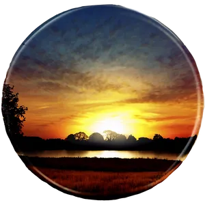 Autumn Sunset View Png Nmy PNG Image