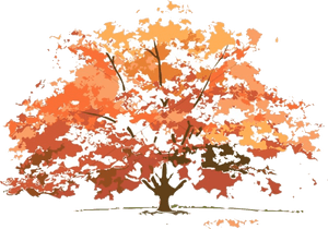 Autumn_ Tree_ Abstract_ Artwork PNG image with transparent background