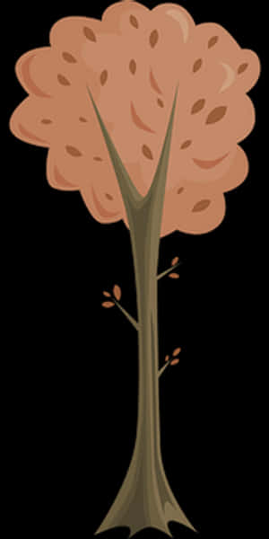 Autumn_ Tree_ Cartoon PNG image with transparent background