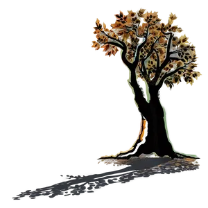 Autumn Tree Shadow Png Rtg PNG Image