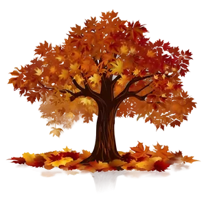 Autumn Tree Silhouette Png Lwc PNG Image