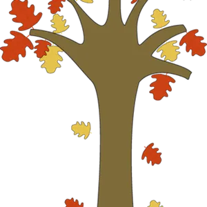 Autumn_ Tree_with_ Falling_ Leaves PNG Image