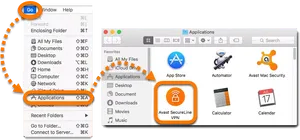 Avast Secure Line V P N Application Mac O S PNG Image