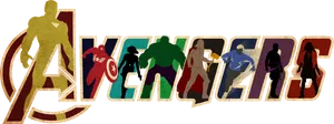 Avengers Silhouette Logo PNG Image