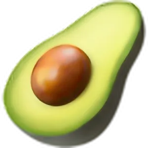 Avocado_ Emoji_ Closeup PNG Image