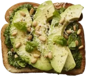 Avocado Pesto Toast.jpg PNG Image