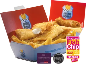 Award Winning Fishand Chips Takeaway PNG Image