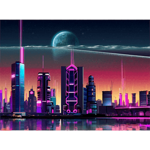 Awesome Cyberpunk Cityscape PNG 06232024 PNG image with transparent background