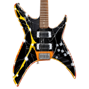 Awesome Lightning Guitar PNG 06232024 PNG image with transparent background