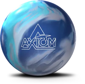 Axiom Blue Swirl Bowling Ball PNG Image