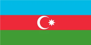 Azerbaijan National Flag PNG Image