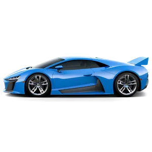 Azure Blue Car Prototype Png 06252024 PNG Image