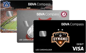 B B V A Compass Sports Debit Cards PNG Image