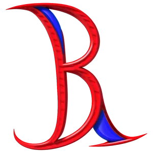 B In Script Style Png Oww90 PNG Image