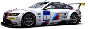 B M W Race Car Number1 PNG Image