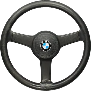 B M W Steering Wheel Classic Design PNG Image