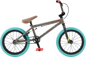 B M X Bike Blue Tires PNG Image