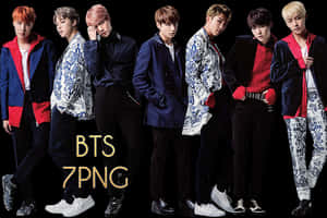 B T S_ Group_ Photo_ Stylish_ Outfits PNG image with transparent background