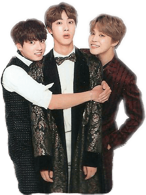 B T S Trioin Formal Attire PNG image with transparent background