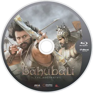 Baahubali The Beginning Blu Ray Disc Design PNG Image